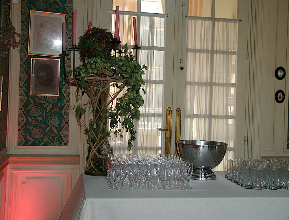 Seau à champagne dans le Salon du Brosseron