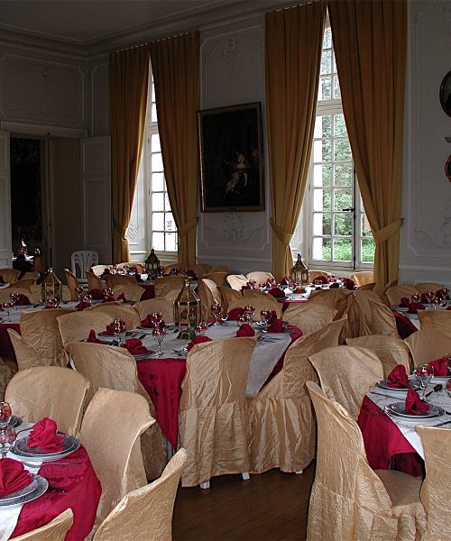 Grand Salon, chaises recouvertes