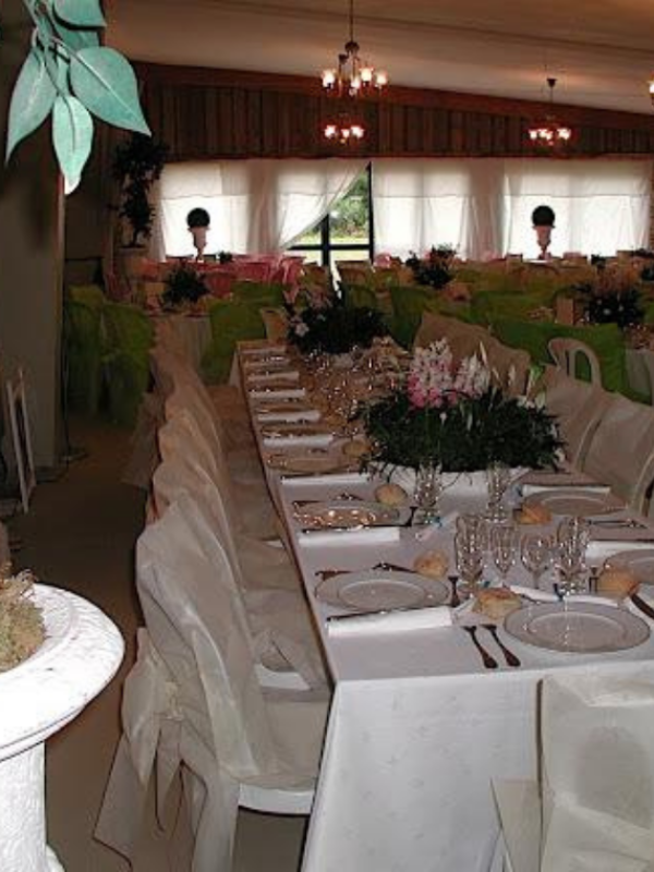 Table des mariés dans l'Orangerie