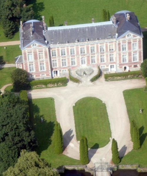 Vue aérienne de l'avant